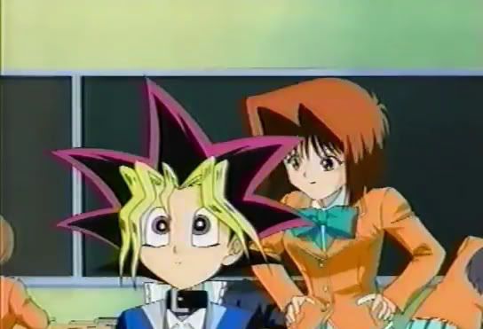 Hình anime Atemu và Anzu trong bộ YugiOh (vua trò chơi) Anzu61