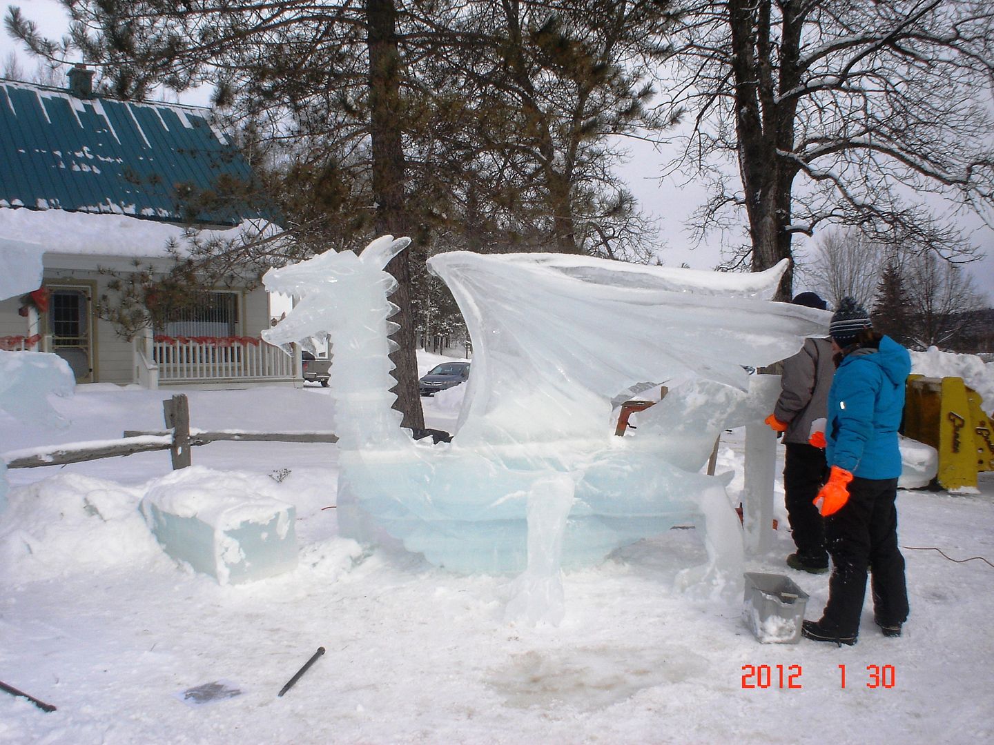 Festival des sculptures de glace de St-Côme dans Lanaudière--- photo-report      DSC00790