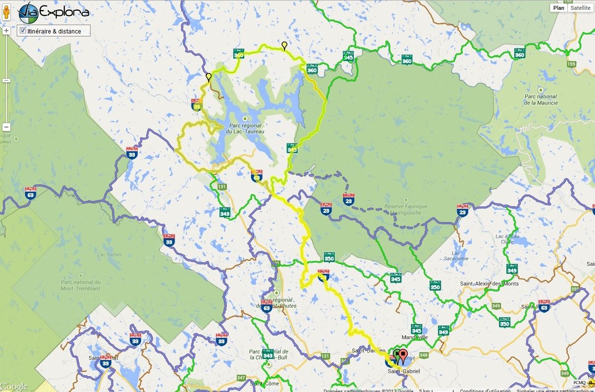 Lanaudière tour du Lac Taureau samedi 14-12-2013 Carte_zpsec378fe8