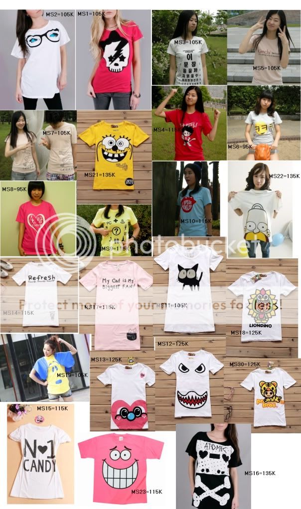 Một số mẫu Korean T-shirts(FISHY SHOP) R23R2