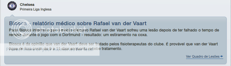 Lesões Vaart