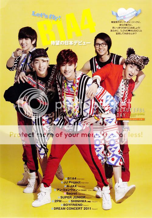 [ENT/12.06.00] Entrevista a B1A4 en la revista japonesa Hanryu Pia-Edición de agosto 01