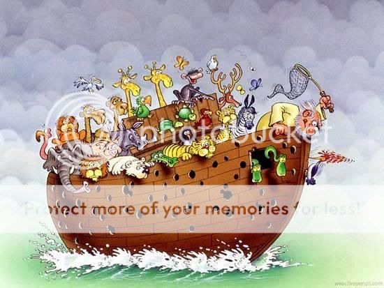 Con thuyền lịch sử của Ông Noah trong Kinh Thánh là có thật! Funny-cartoon-Noahs-Ark