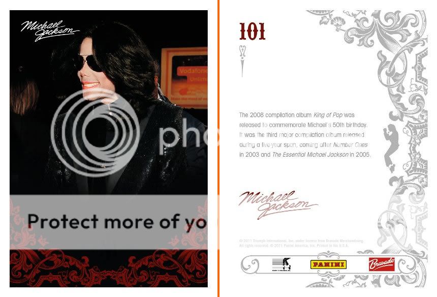 Official Michael Jackson Trading Card Set 02-3