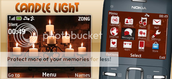 [share] Tổng hợp theme cực đẹp cho Nokia C3-00 & X2-01 Candlelight