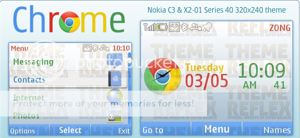 [share] Tổng hợp theme cực đẹp cho Nokia C3-00 & X2-01 Chrome