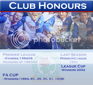 Blackburn Rovers || Back to the Top || Arte et Labore OPtemplate_honours1