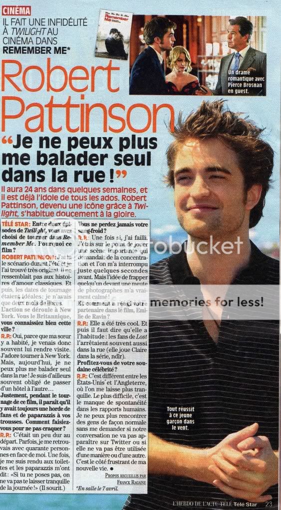 Rob et Remember me dans Télé star Img138