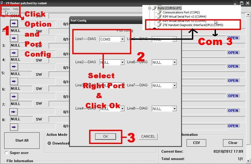 ZTE V9 Optus Too Many Pattern Attempts! DONE (Driver, Flasher & Firmware Inside) Selectport