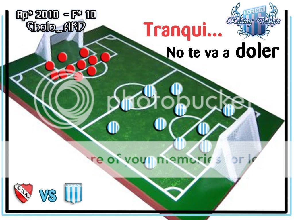 AL PLANTEL DE JUGADORES PROFESIONALES DE RACING CLUB Fecha10aPreviaIndependienteVsRacing