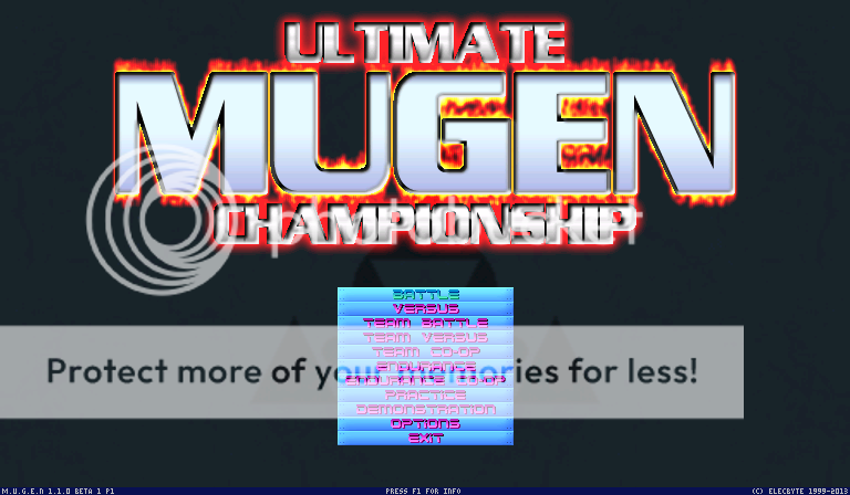 Ultimate MUGEN Championship Screenpack by Dragon-Kid UMC-Menu