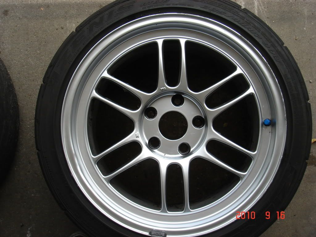 Pair: Enkei RPF1's 17x9+22 5x114.3 WRAPPED in Falken Azenis  DSC02538