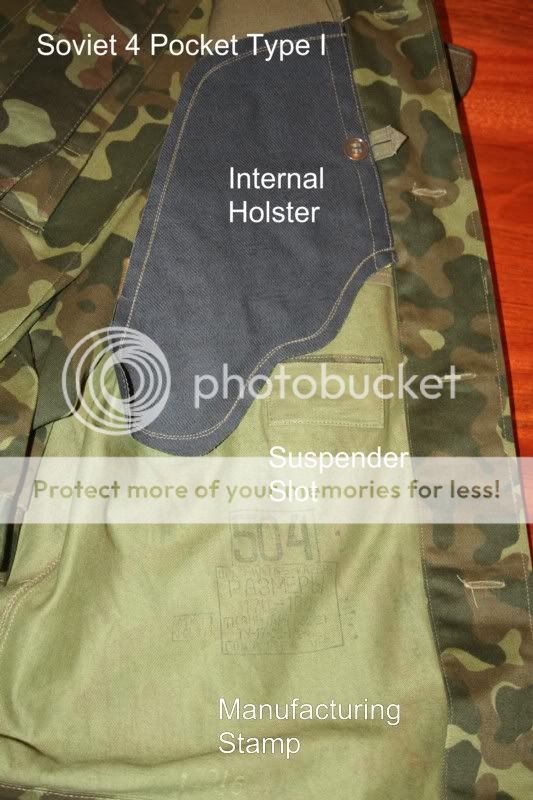 Soviet 4 Pocket TTsKO Type I Uniform Identification – with photos Soviet_4_pocket_type1_holster