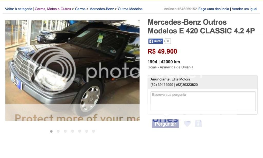 (VENDIDO) Mais uma W124 E420 1994 - R$ 49.900,00 Image_zps83042932