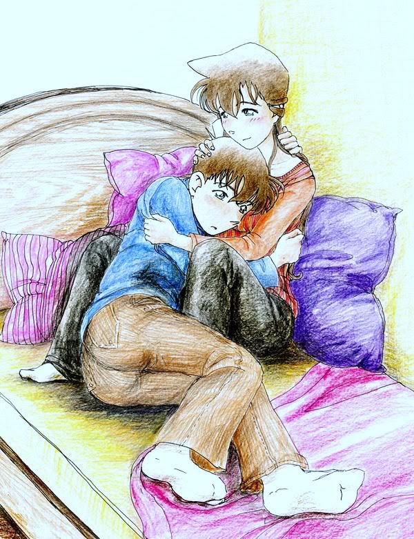 [Fan Art ] Shinichi ♥ Ran  Comfort