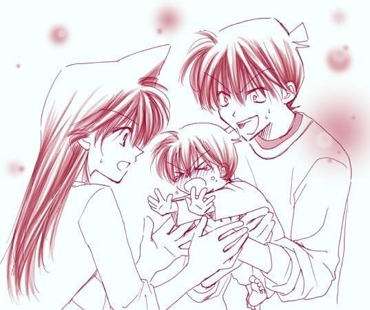 [Fan Art ] Shinichi ♥ Ran  Happyfamily