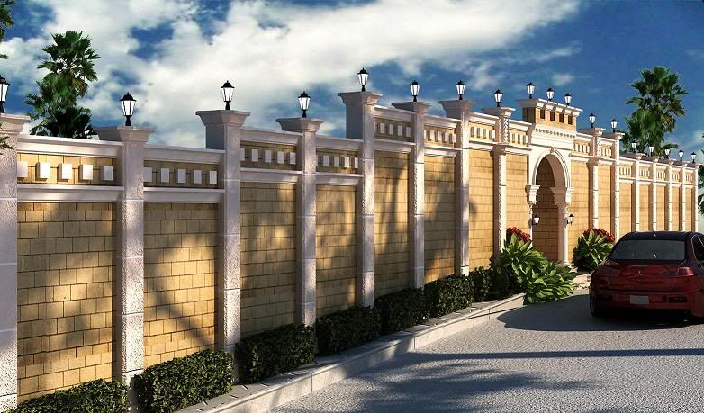 simple exterior palace Fence-1