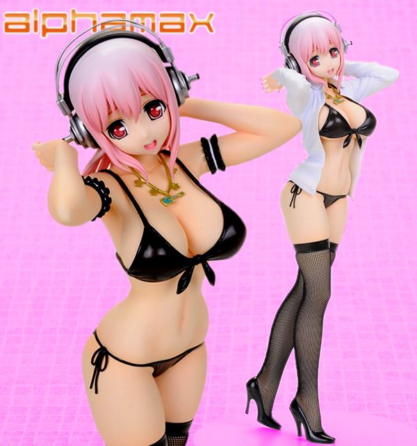 [Reedición] Sonico Gravure Swimsuit Black ver. -Nitro Super Sonic- (Alphamax)  Sonico