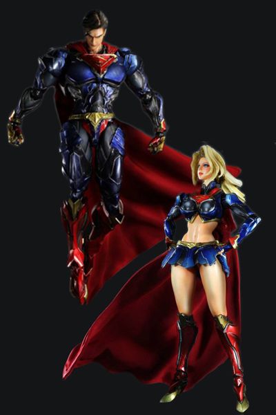 Variant Play Arts Kai Superman -Superman- y Supergirl -Supergirl- (Square Enix) SuperMG