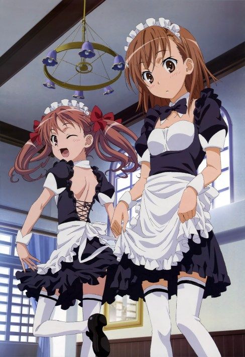 Misaka Mikoto Maid ver. -To Aru Kagaku no Railgun- (Kotobukiya) Kuroko-shirai-misaka-mikoto-maids