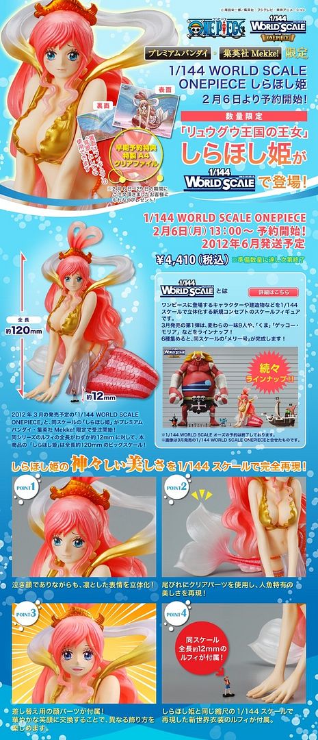 Shirahoshi 1/144 World Scale -One Piece- (Bandai) MonKey-D-DroOpY1328250314