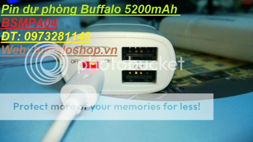 Pin dự phòng Buffalo 5200mAh BSMPA04 (Hàng Nhật). Giá 399k/cái 3_zps7583649b