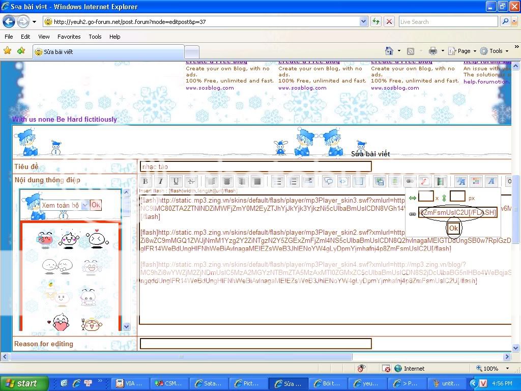 hướng dẫn post nhạc tại forum 2