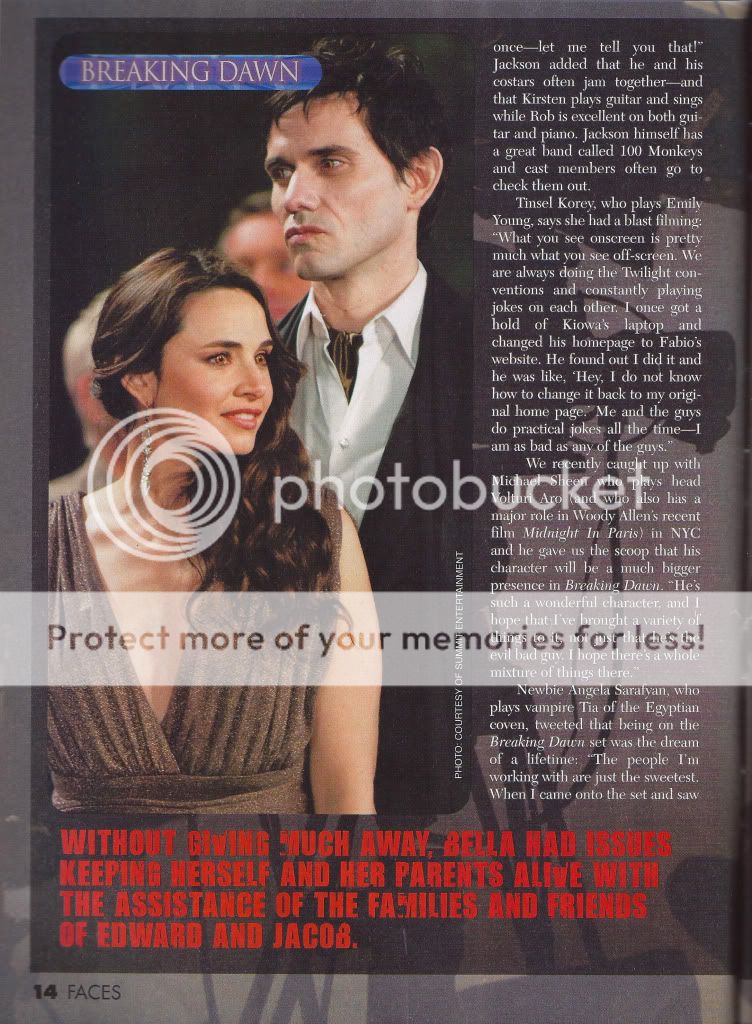 'Breaking Dawn' in Faces Magazine Scan9-4