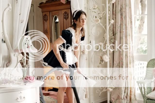 The story of my Housecleaner loosing my Uzay rifle! French-maid-costume-outfit