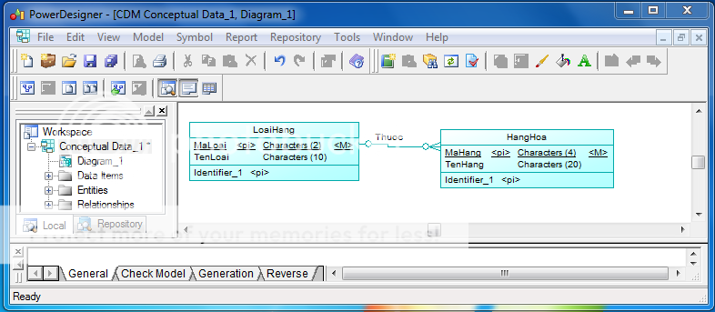 HELP! Chuyển PDM (power designer 12.5) sang SQL Server 2005 Cdm