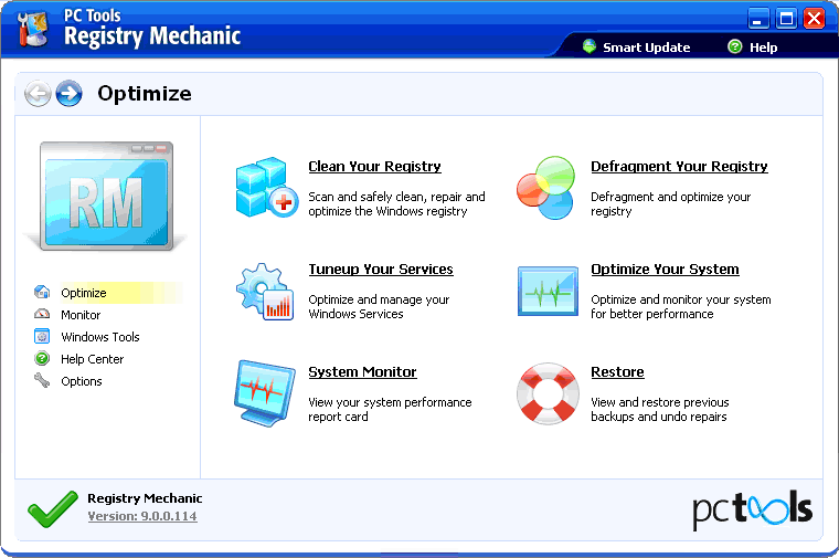 Optimize your Windows® PC with Registry Mechanic® 9  Screenshot