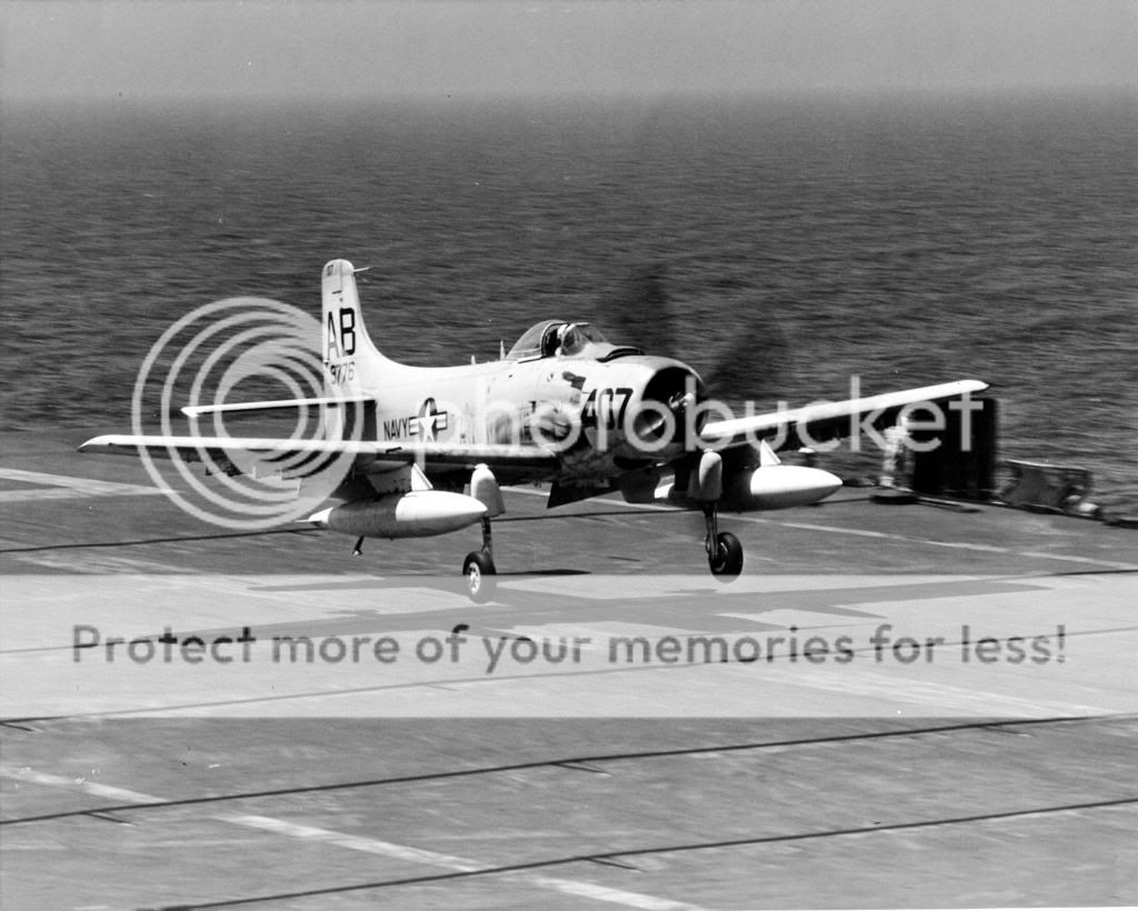 A-1H Skyraider (VA-176) Skyraider_landing_USN