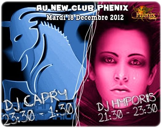 Soiree Phenix : Deux grands DJ au New Phenix Club Soireefrancais