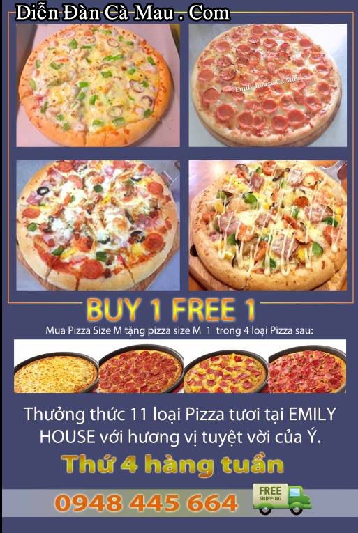 Cà Mau : Pizza Tươi EMILY HOUSE 11124802_10205288747651759_793229673_n