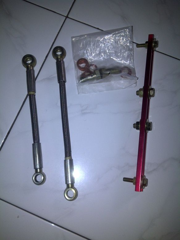 Oil Cooler Custom PNP Ninja 250 (with braided steel hoses) PaketSelangBraidedSteelPNPNinja2502Selang2BautNipel10RingBracketBaut_zps305a5321