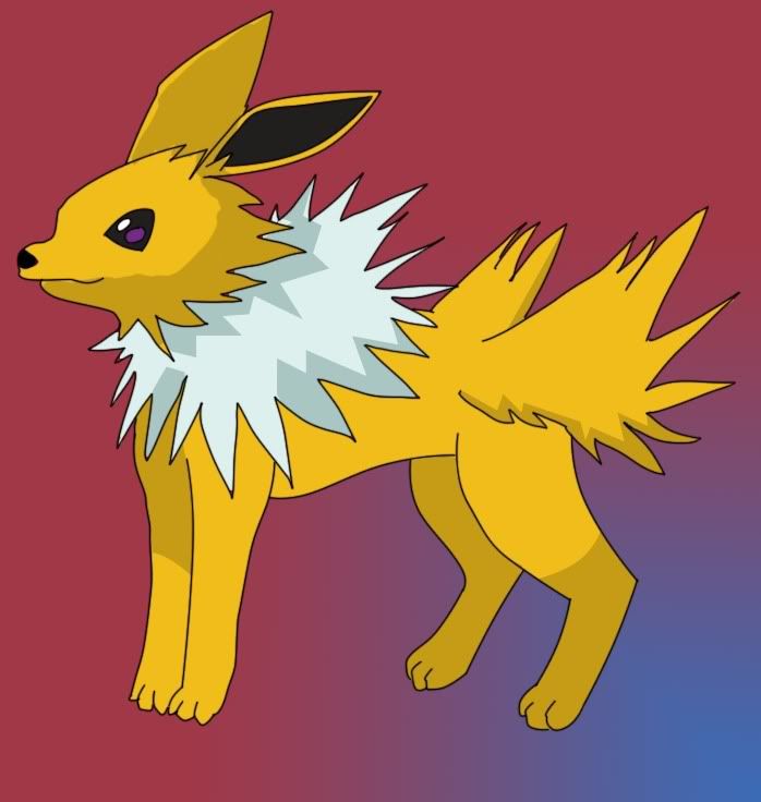 Draco's Poké Drawings Jolteon-background