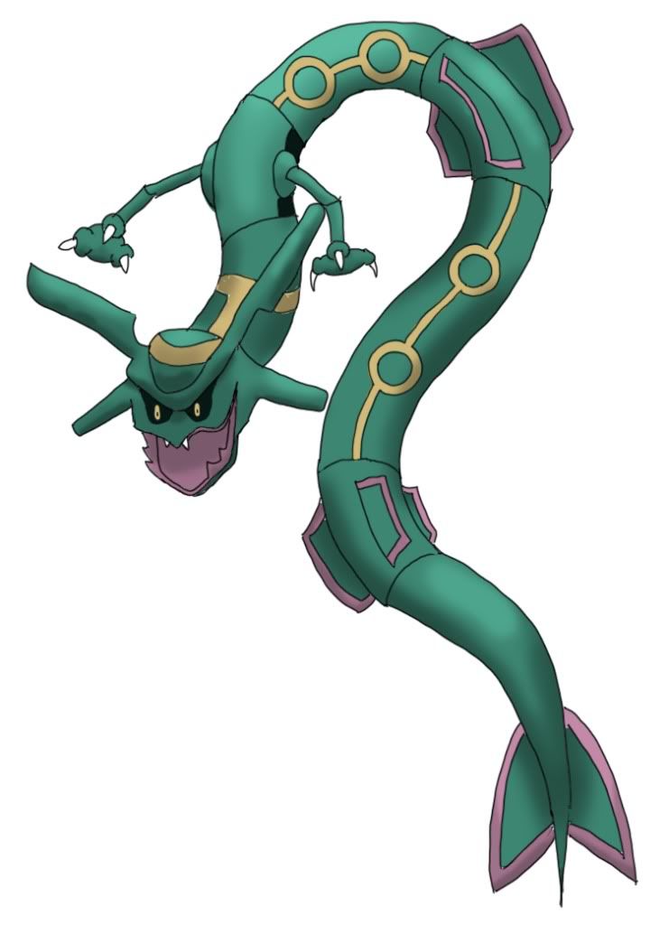 Draco's Poké Drawings Rayquaza