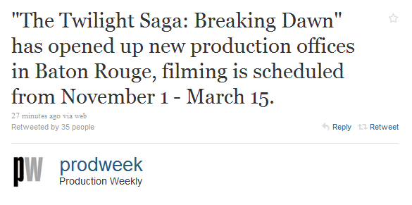 'Breaking Dawn' Filming Dates  000gag4q