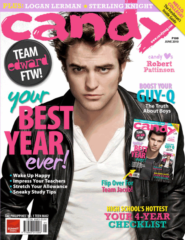 Robert Pattinson on the cover of 'Candy' magazine 106058690