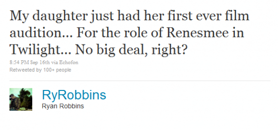 Ryan Robbins’ Daughter Auditions For Renesmee Ryrobbins-560x263