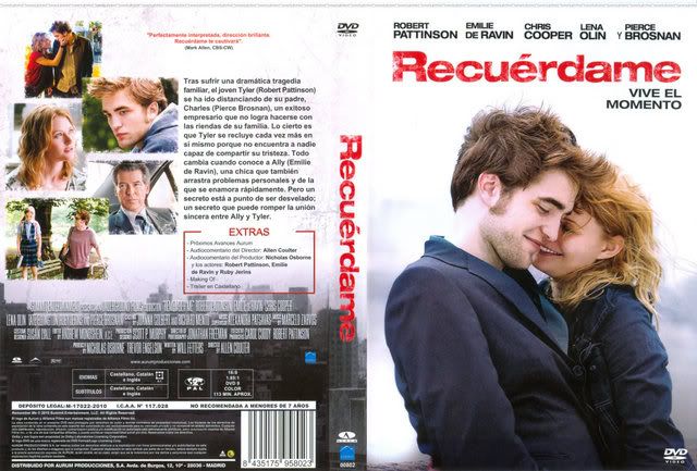 Spanish 'Remember Me' DVD Cover S640x640