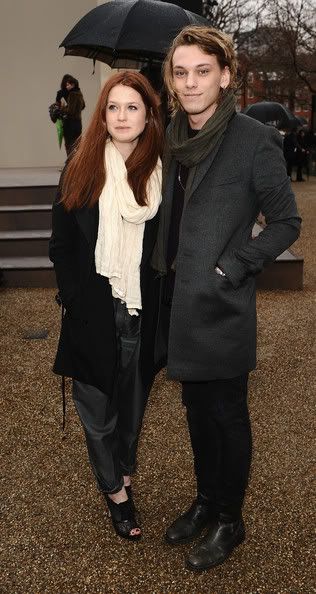 Bonnie Wright snuggles up to boyfriend Jamie Campbell Bower Jamie2