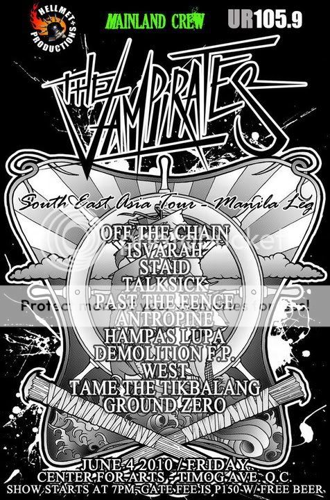 "THE VAMPIRATES" (AUSTRALIA) PHILIPPINE TOUR! JUNE 4 2010! Vampirates