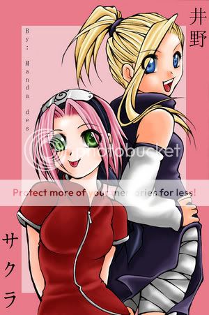 ساكورا وتن تن واينو هناتا Sakura_and_Ino_by_mandachan