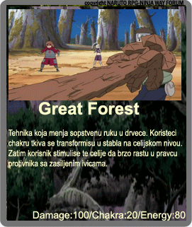 Orochimaru Great-Forest-Technique