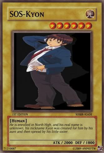 AnimeFTW's YGO cards SOS-Kyon