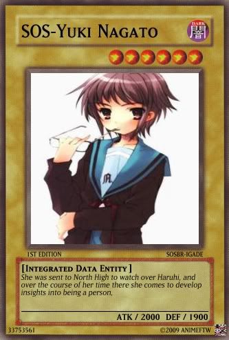 AnimeFTW's YGO cards SOS-YukiNagato