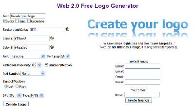 Một số công cụ tạo logo online. Weblogo2