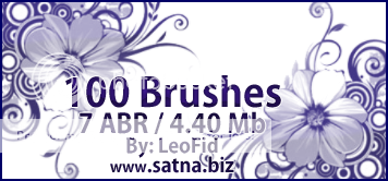 ◄100 فــ Floral Brushes ـــرش ● زهـــور ● LF100brushes