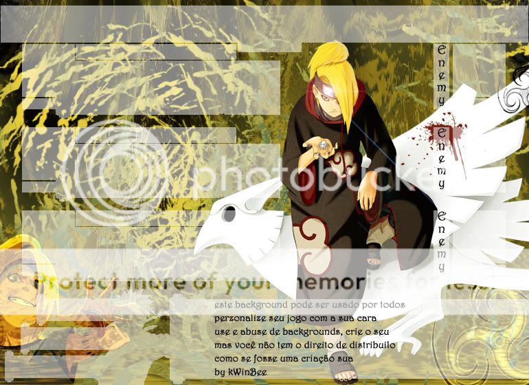 Naruto Arena Arkaplanlar BackgroundDeidara